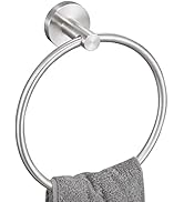 KES Towel Ring for Bathroom, Hand Towel Holder Round Towel Hanger Wall Mount SUS304 Stainless Ste...