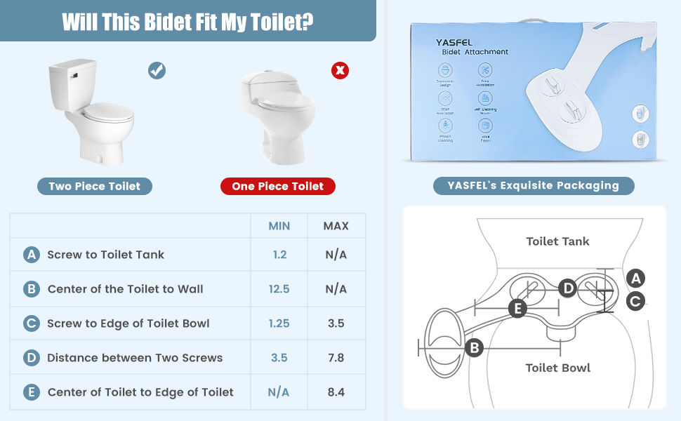 bidet attachment for toilet
