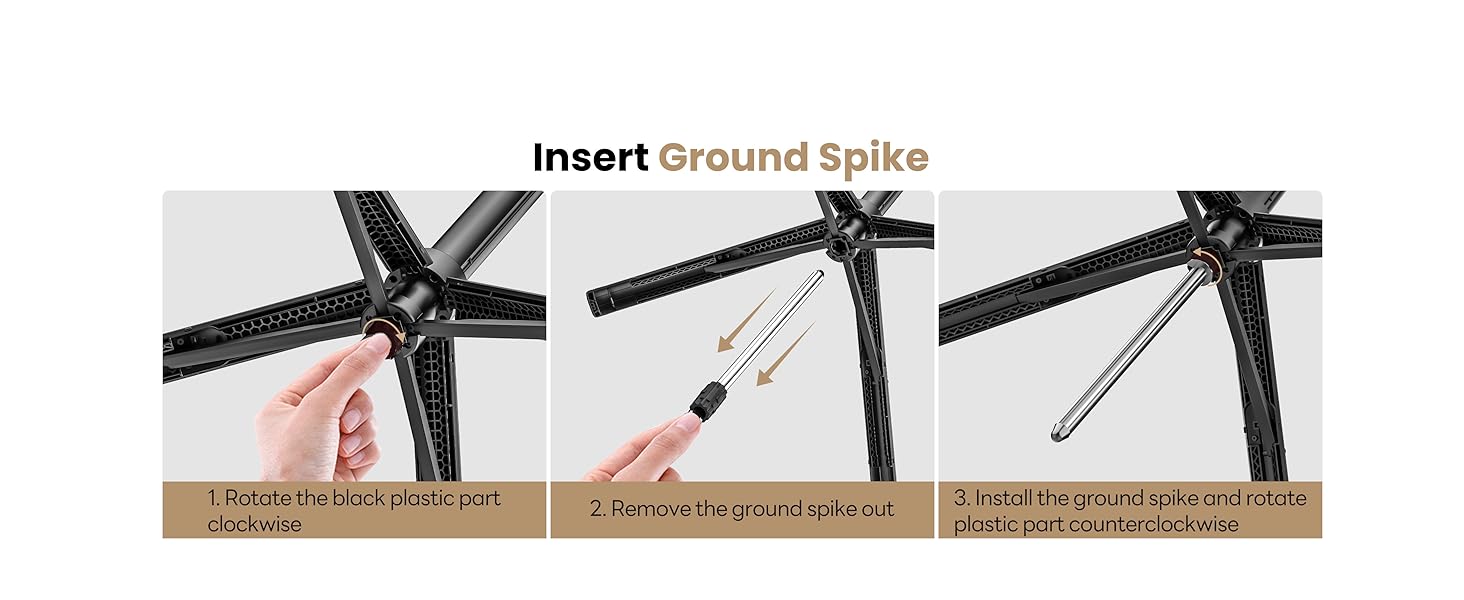 Ground spike installation