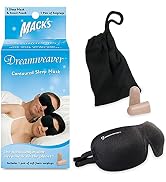 Mack's Dreamweaver Contoured Sleep Mask - Comfortable, Adjustable, Dual Strap Eye Mask with Ultra...