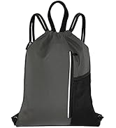 HOLYLUCK Men &amp; Women Outdoor Sport Gym Sack Waterproof Drawstring Backpack Bag