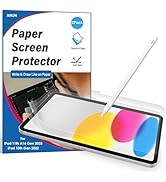 2 Pack Paper Screen Protector for iPad A16 11th Gen 2025/10th Generation 2022(10.9 Inch), Matte P...