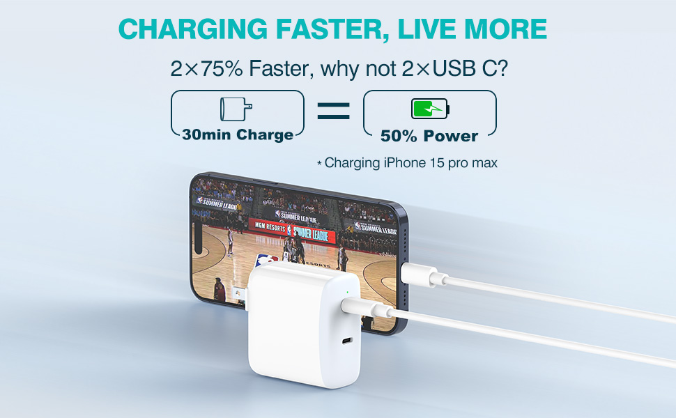 2×USB C Charger for cellphone