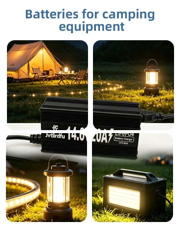 Batteries for camping equipment