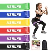 6 Pcs Resistance Bands for Working Out, Exercise Loop Bands for Women and Men, Elastic Stretch Ba...