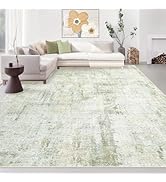Area Rugs 8x10 Living Room: Washable Rug Modern Abstract Large Rugs Soft Non Slip Neutral Rug Sta...