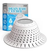 Bathtub Drain Hair Catcher, Silicone Collapsible 1 Pack Drain Protector for Pop-Up and Regular Dr...