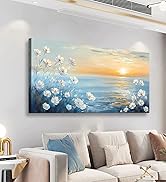 Seascape Pictures Canvas Wall Art for Living room Office Bedroom Wall Decor, Natural Landscape Wa...