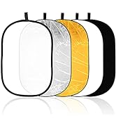 EMART 24'' x 36'' (60 x 90cm) Light Reflectors 5-in-1 Photo Collapsible Photography Reflector Lar...