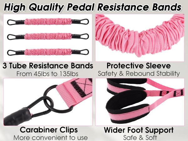 multifunction pedal resistance band