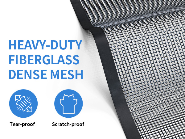 garage door screen with magnetic closure