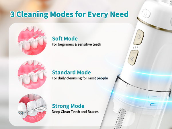 3 Cleaning Modes