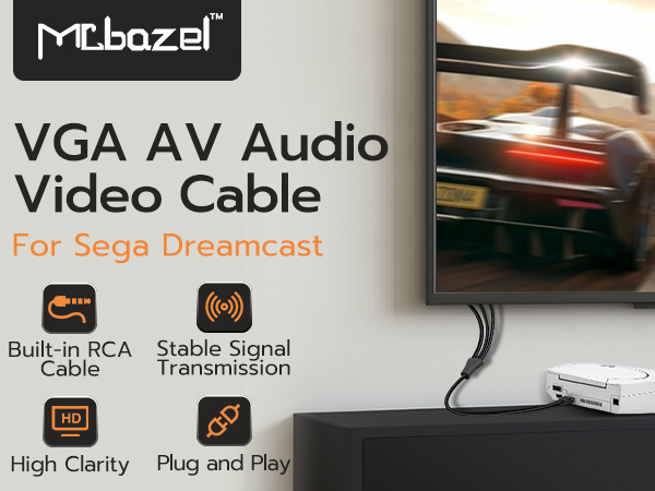 VGA AV Audio Video Cable 