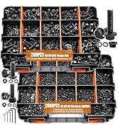 mankk 3160PCS Metric Bolts and Nuts Assortment Kit-Flange Bolt,Hex Socket Button Screws,Cap Head ...