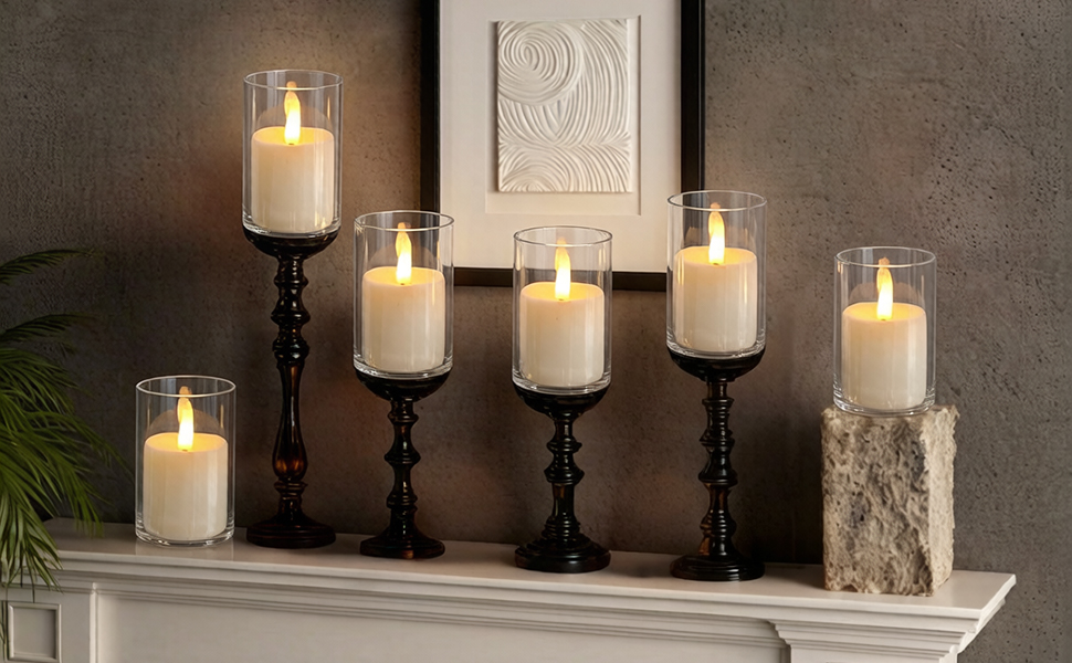 flameless pillar candles