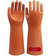 GOL-SIV Class 2 Electrical Insulated Gloves - High Voltage Dielectric Insulating Gloves For Linem...