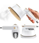 Liebssen Mini Steam Iron, 2-IN-1 Handheld Travel Steam Iron,1100W &amp; 15s Fast Heat Up, Portable St...