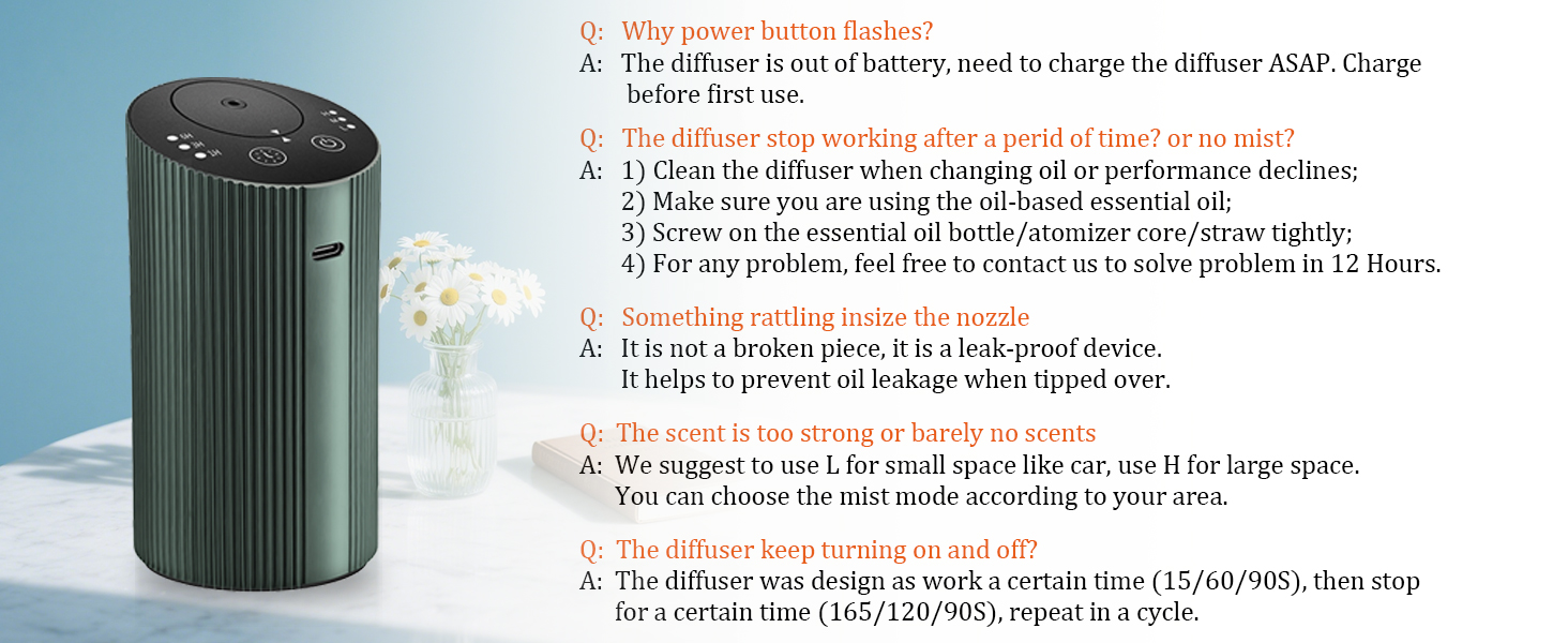 waterless essential oil diffuser