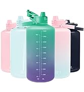 Simple Modern 1 Gallon 128 oz Water Bottle with Push Button Silicone Straw Lid &amp; Motivational Mea...