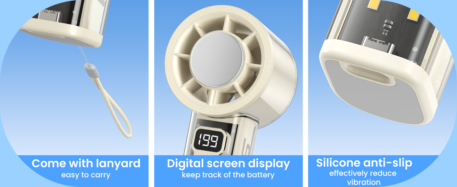Come with lanyard easy to carry,Digital screen display keep track of the battery
