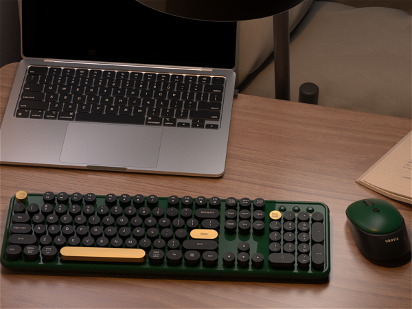 DARK GREEN WIRELESS KEYBOARD AND MOUSE