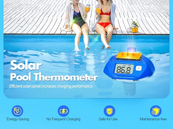 remote pool thermometer wireless pool thermometer floating easy read solar pool thermometer