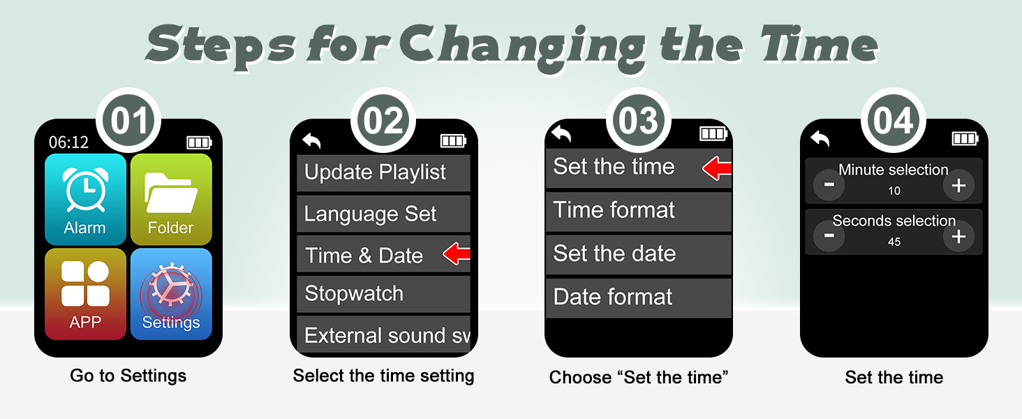 Change the time steps