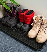 FH Group F16407BLACK-30 Multi-Purpose Boot Shoe Tray, Black