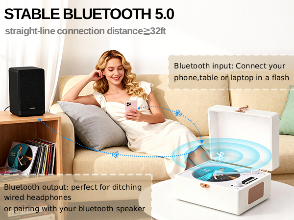 portable cd player with bluetooth