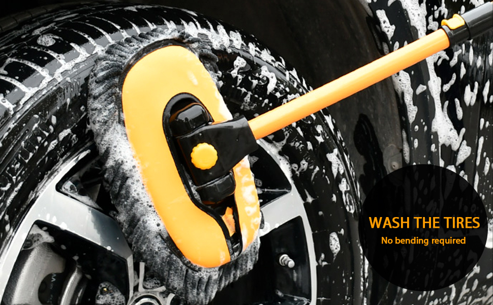 car wash mop with long handle truck detailing kit