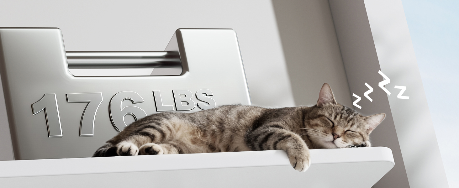 Veken desk, with a weight capacity of 176 pounds