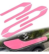 Yeapop 6 Pcs of Door Handle Stickers Compatible with Model 3 and Model Y. (Pink)