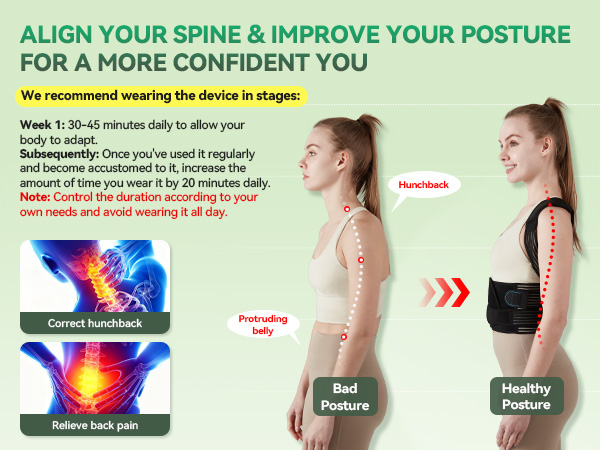 corrector de postura para mujer