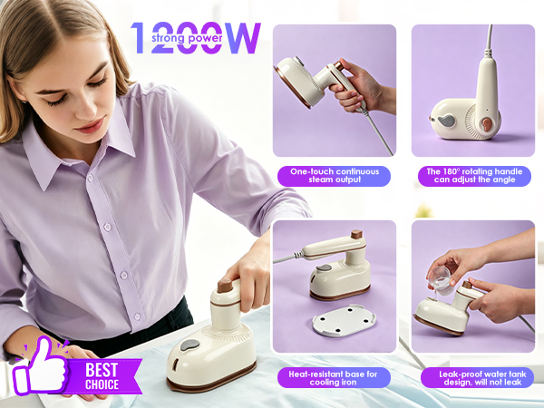travel iron mini with steam