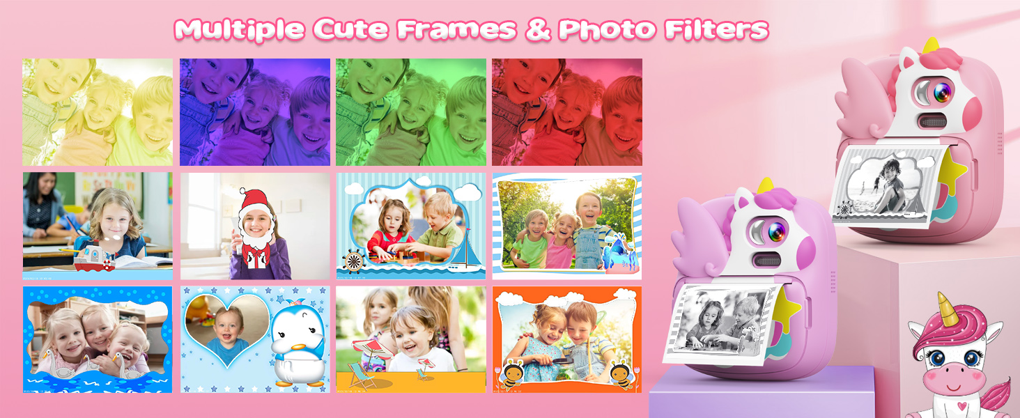 camera for kids kids camera for girls unicorn pink