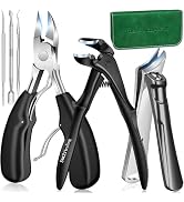 Toenail Clippers for Seniors Thick Toenails, 2026 Long Handle Toe Nail Clippers with Angled Head,...