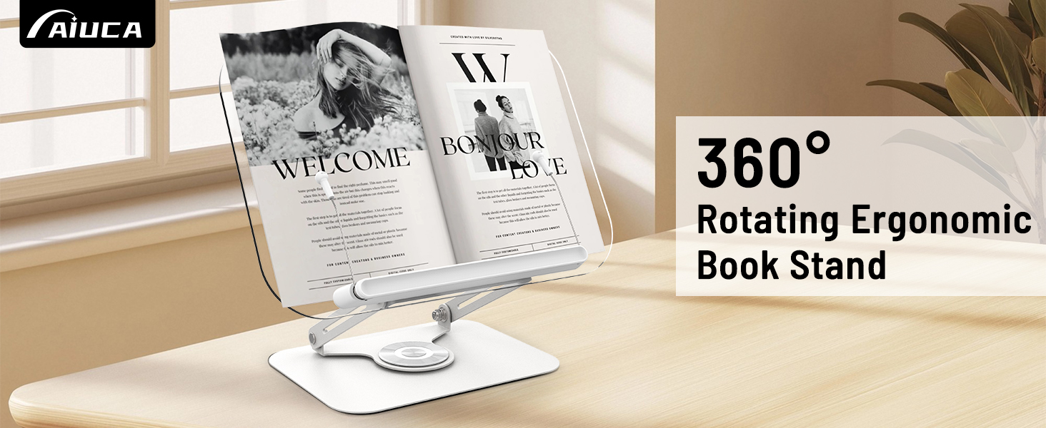 Clear Acrylic Book Stand