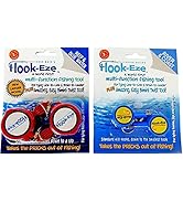 HOOK-EZE Knot Tying Tool Cover Hooks on 4 Fishing Poles - Line Cutter - 2 Sizes Saltwater Freshwa...