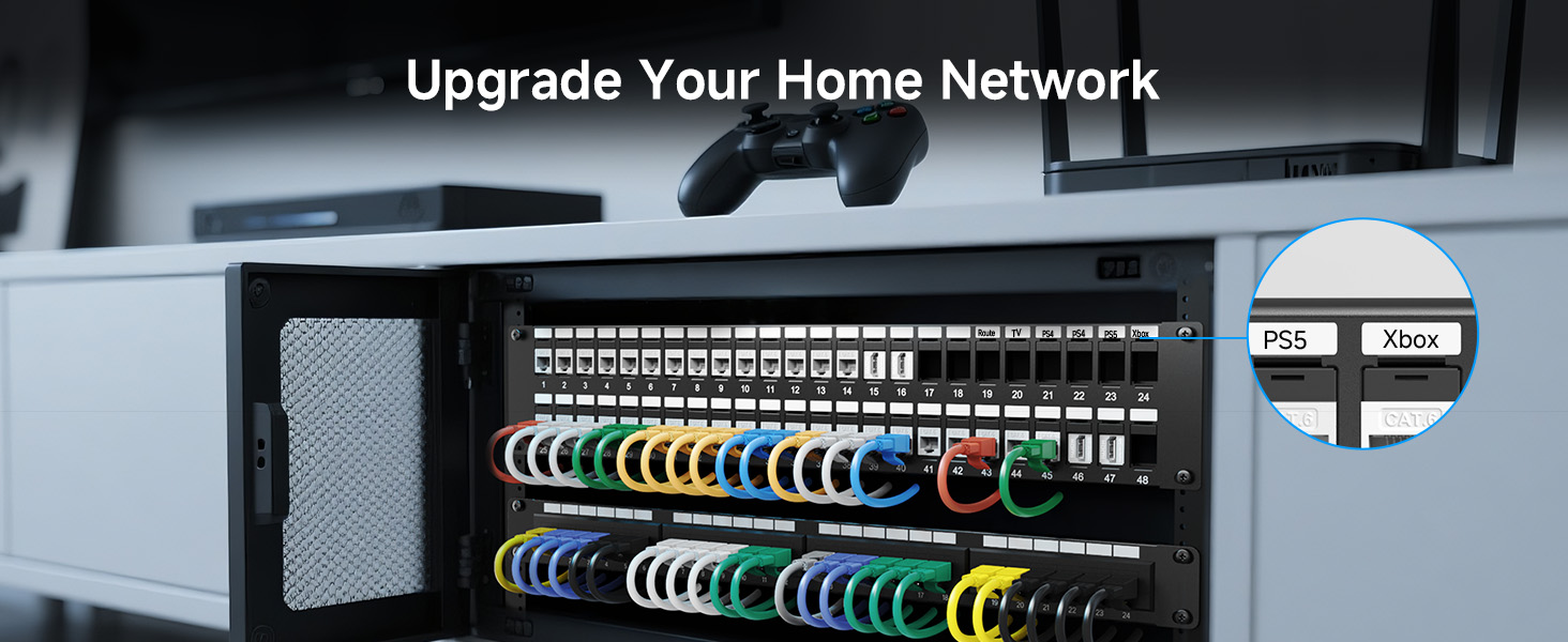 The Cable Matters 24-Port Keystone Blank Patch Panel