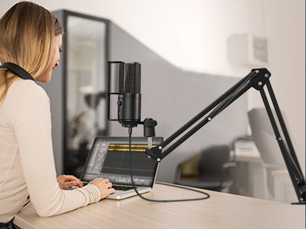 recording microphone boom arm