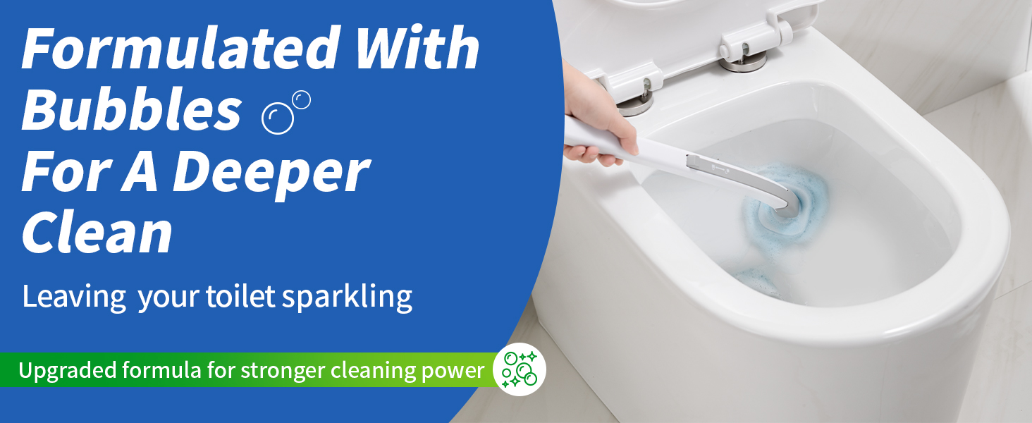 disposable toilet bowl cleaner wand toilet and holder set brushes for bathroom with holder Je21:14