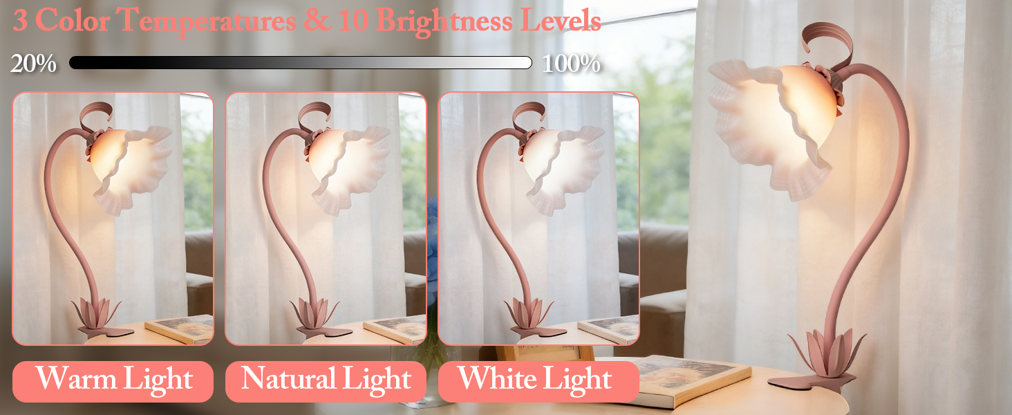 flower clip on lamp