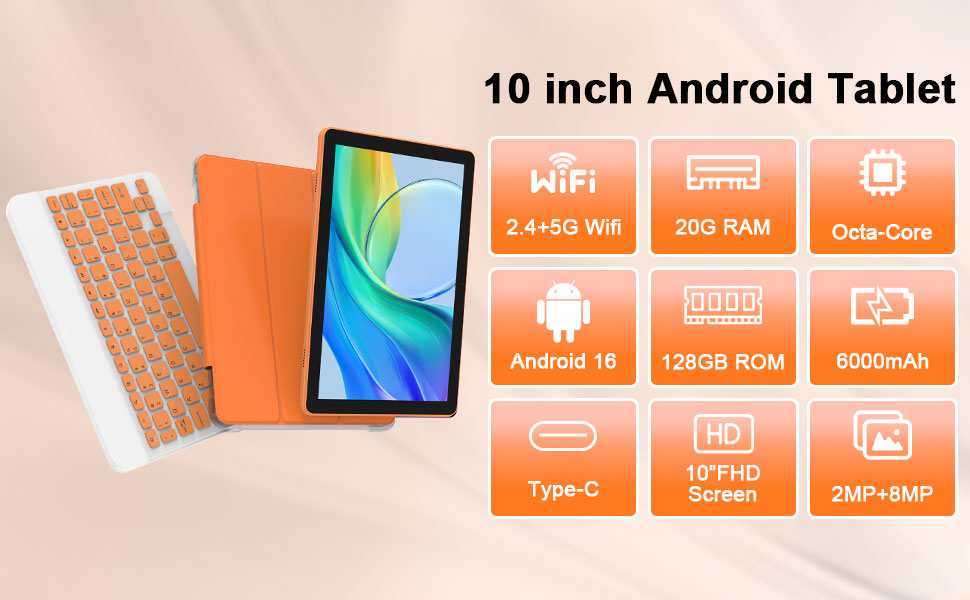 CUPEISI Android 16 Tablet