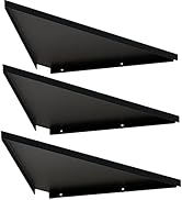 LEOPO 3 Pack Corner Mounting Shelf, Heavy Duty Corner Floating Shelves, Easy to Install Metal Cor...