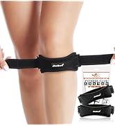 HiRui Patella Tendon Knee Straps with Gel Pad, Knee Brace Knee Support Patellar Stabilizer for Ru...