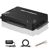 USB 3.0 to IDE/SATA Hard Drive Adapter, External Converter for 2.5" 3.5" IDE SATA HDD SSD DVD Opt...