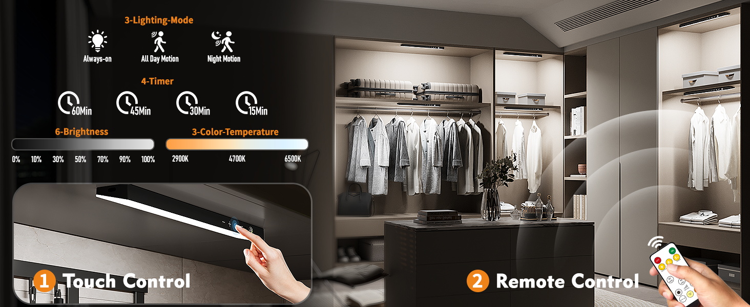 easy control closet lights