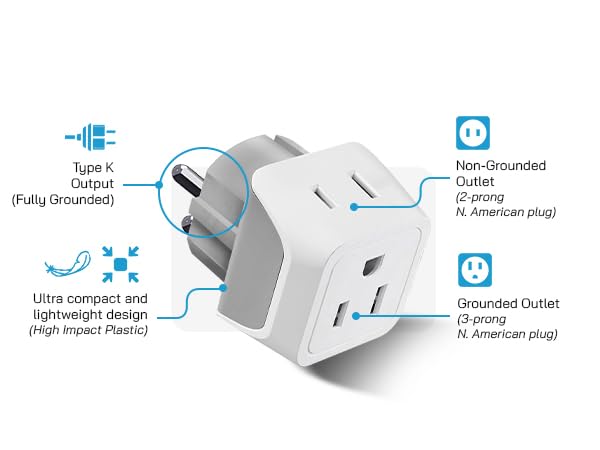 denmark adapter plug