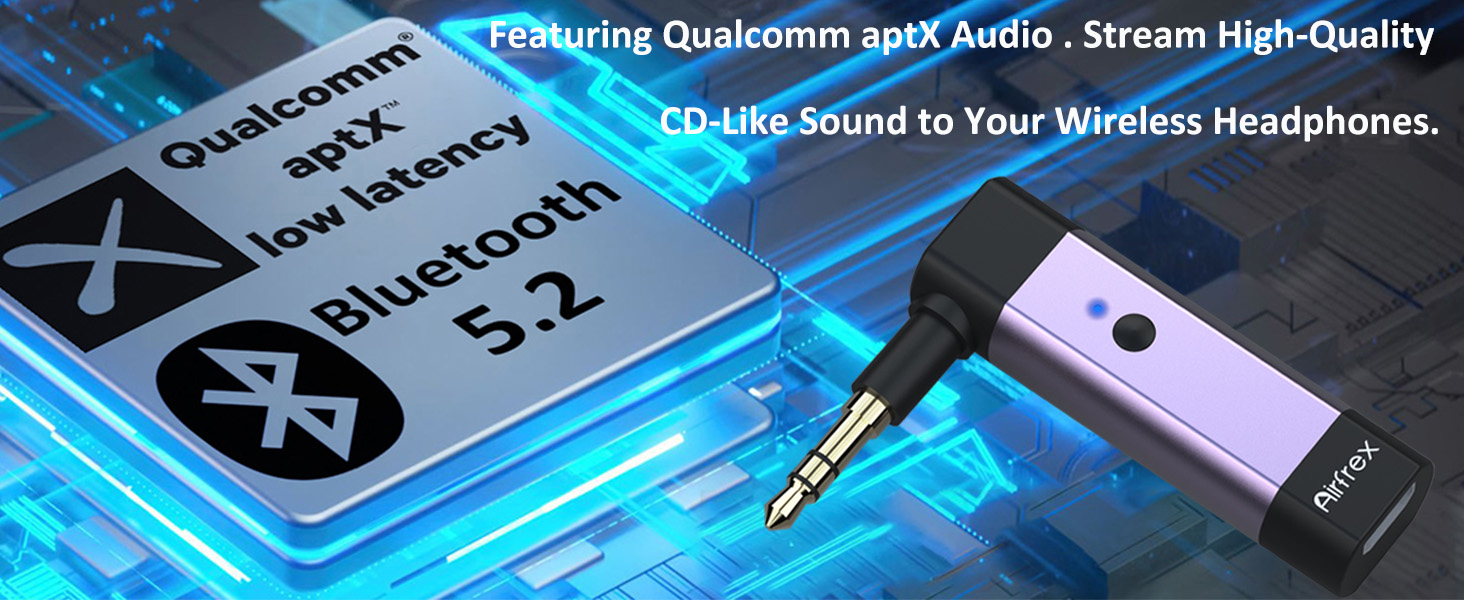 Bluetooth Audio Adapter with APTX HD and APTX Low Latency