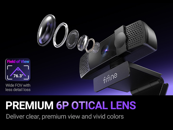 6P lens webcam